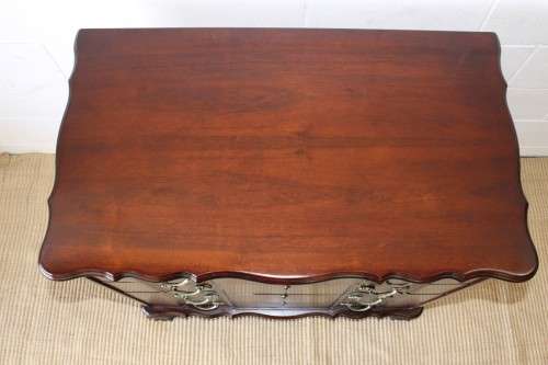 **RS17_Clearance** Vintage "G.P Milne" Imbuia brass handled 4-drawer ball & claw chest of drawers