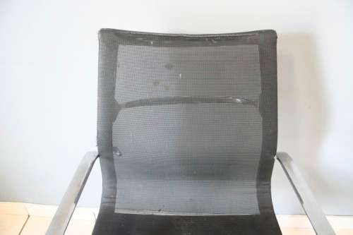 **RS17** 2 stylish swivel, height adjustable office chairs w metal legs & wheels - Bid/ chair