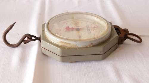An awesome vintage Taiwanese made Nagata 200kg industrial fisherman's hanging scale