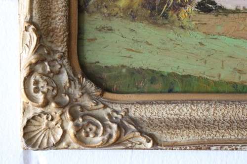 An incredible signed and framed Gawie Cronje (1930 - 2007) oil on board landscape painting
