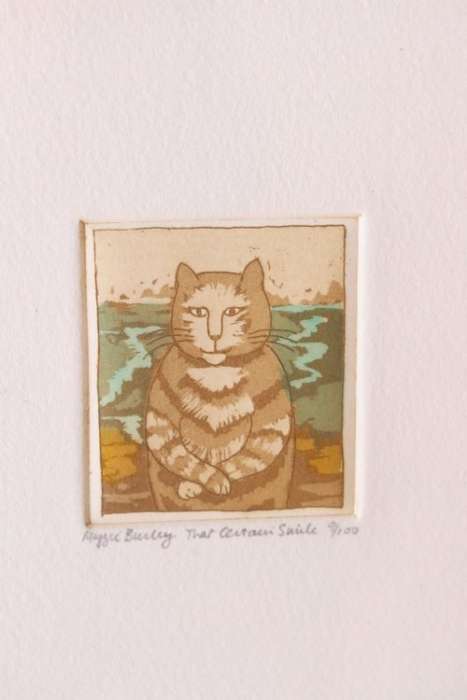 **RS17** An incredible numbered (9 of 100) Maggie Burley framed etching titled "That Certain Smile"