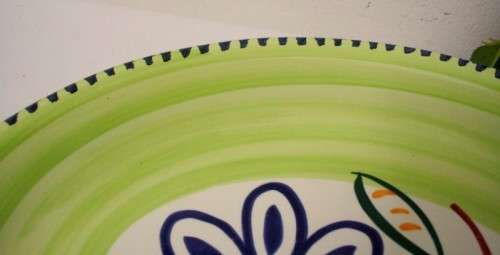 **RS17** A stunning decorative Italian made oval ceramic serving platter in excellent condition.