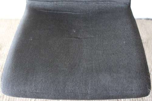 **RS17**A quality & modern styled "shaped" upholstered restaurant style chair in black & grey fabric