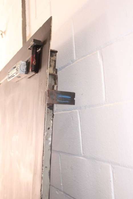 An extremely heavy steel strongroom/ vault security door - perfect for office or home installation