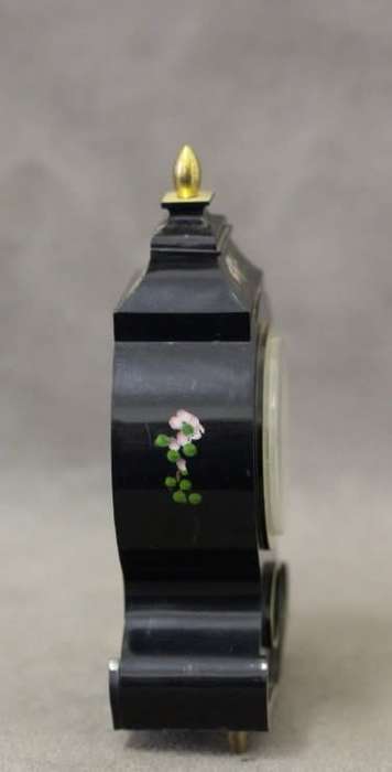A gorgeous vintage "Westclox" floral design wind up clock, working. Lifespace Sale