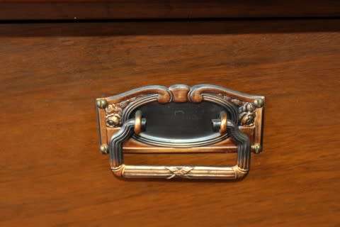 An exquisite vintage Imbuia ball & claw "Don Elly" drinks cabinet w glass doors & drawers. Fabulous!
