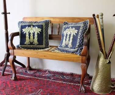 A wonderful well-made, sturdy vintage 2 seater riempie Blackwood bench - perfect  in a lapa/ patio!