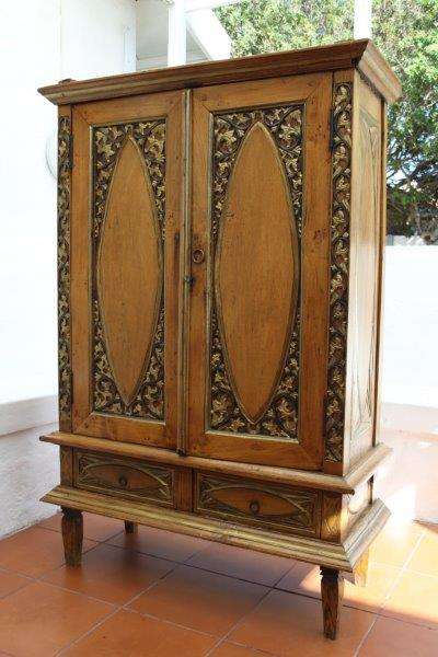 AN EXQUISITE TOTALLY UNIQUE ANTIQUE 'MALAY' CUPBOARD WITH A TON OF CHARACTER!!! MAGNIFICENT PIECE!!!