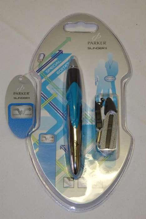 SIX FANTASTIC (SEALED) PARKER "SLINGER II" BALL PENS IN THE ORIGINAL PRESENTATION BOX bid/pen