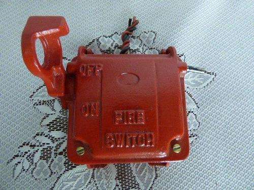 A MAGNIFICENT VINTAGE RETRO INDUSTRIAL BILL FIRE SWITCH! AWESOME & WIRED TO WORK!!!