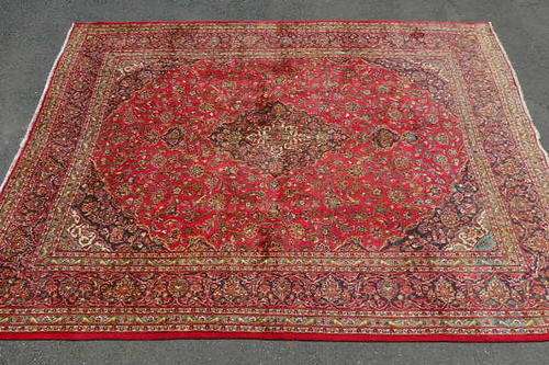 A MAGNIFICENT "X-LARGE" (4m x 3m) PERSIAN "MASHAD" PURE WOOL CARPET IN STUNNING CONDITION!!! WOW!!!