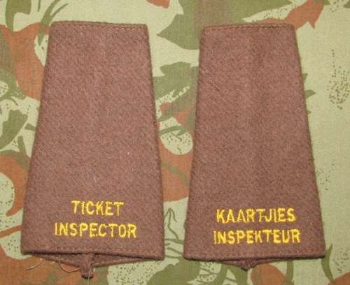 SA Railway Ticket Inspector/Kaartjies Inspekteur Slip on Pair