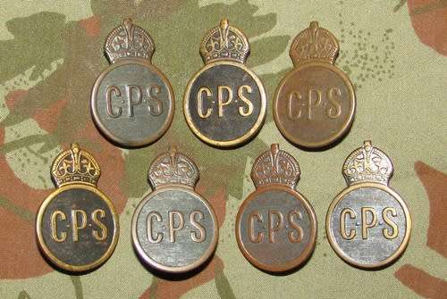 World War Two Civillian Protection Services Badges - Bid Per Badge