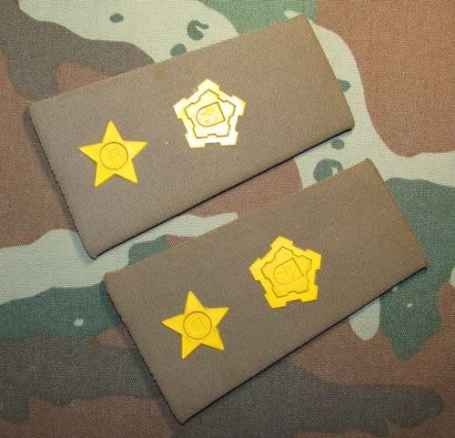 SADF - Army Commandant Slip on Rank Pair