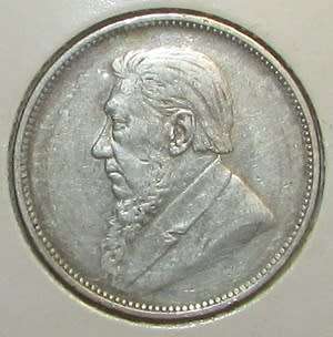 1896 ZAR Silver Two Shillings