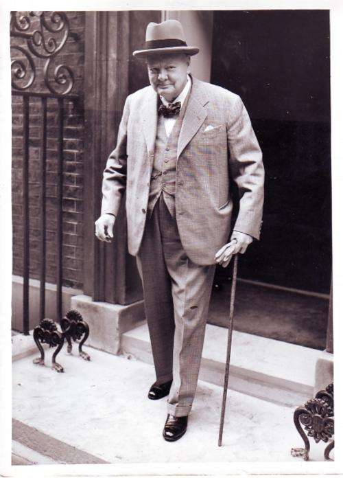 Original Press Large Photograph - Churchill The Great Mans Eightieth Year