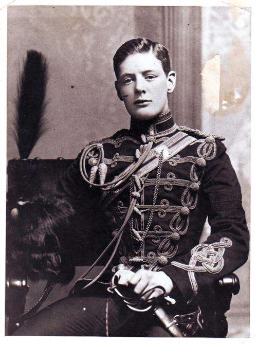 Original Press Photograph - Churchill as a Young Soldier - 1895