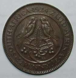1924 Union of South Africa 1/4 Penny