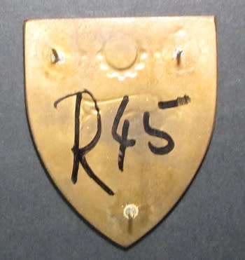 SADF - 44 Parachute Brigade Maintenance Unit Shoulder Flash ( White Cogs - Owen F23 )