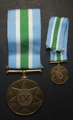 SADF - Full Size Unitas Medal with Miniature - Numbered 093942