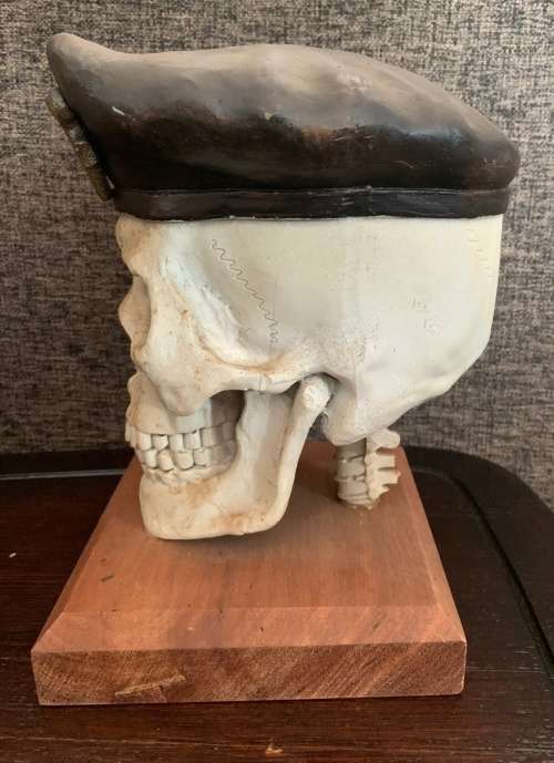 Unusual Item - Life Size 32 Battalion Skull on Base