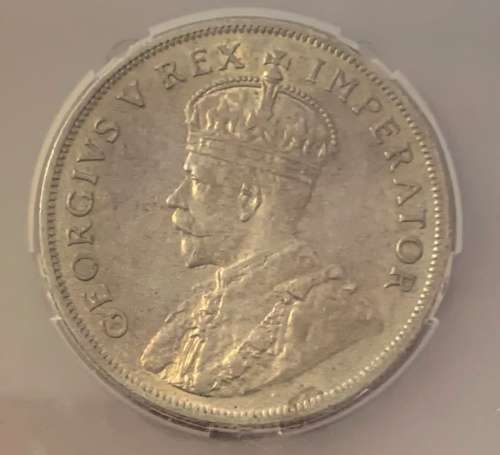 1935 Union of South Africa Silver Florin - SANGS Graded AU53(EF)