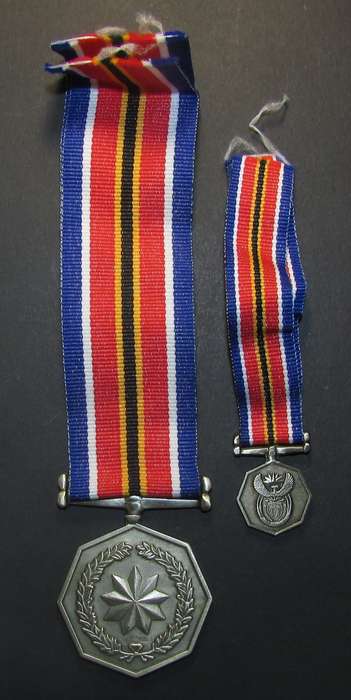 SANDF - Full Size plus Miniature Medal Set