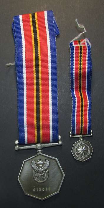 SANDF - Full Size plus Miniature Medal Set
