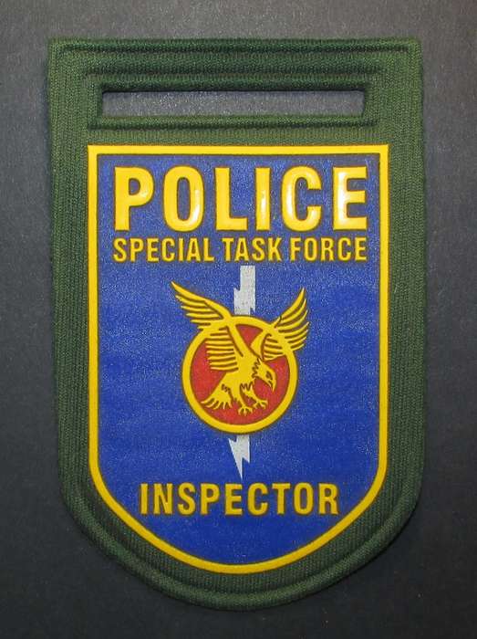 South African Task Force Inspector Tupper Shoulder Flash