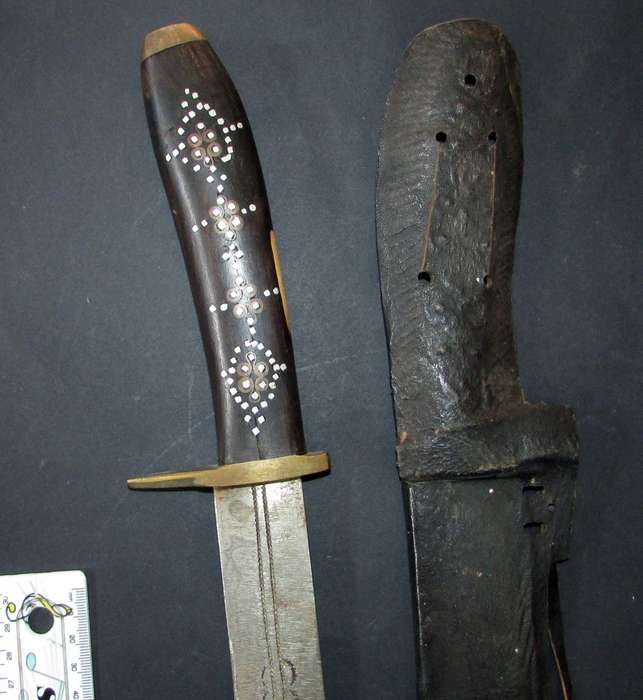 Vintage African Tribal Dagger/Sword with Sheath