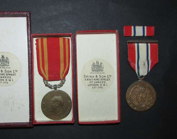 Special Norwegian Group with St.Olaf Medal with Oak Branch