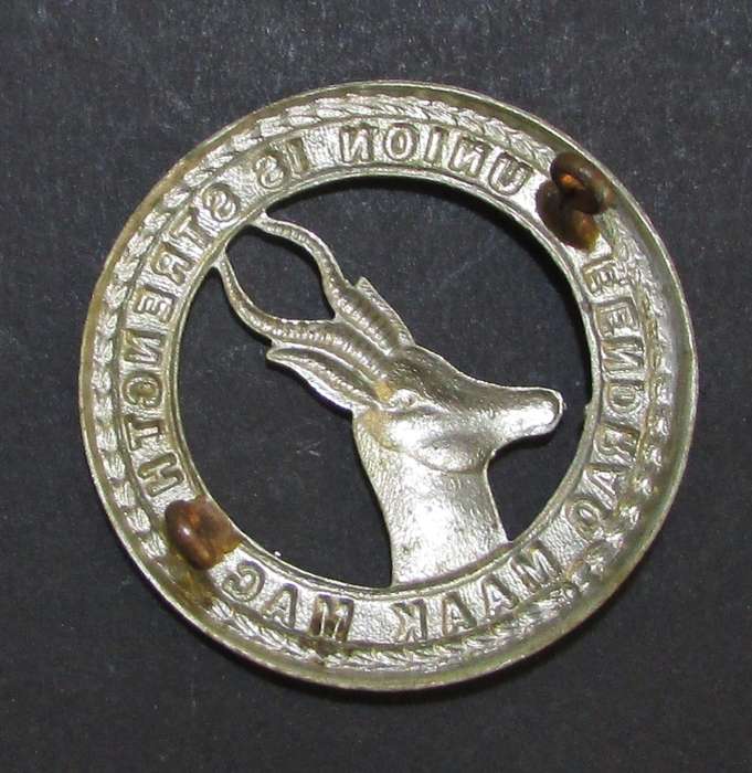 SADF - Union of South Africa W/M Union Cap Badge