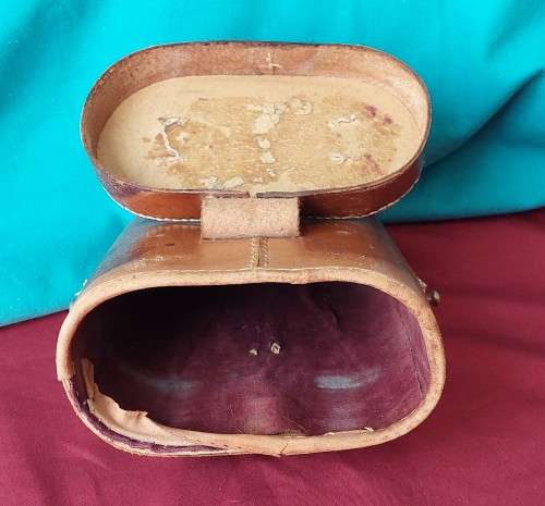Antique Aitchison and Co ( Fleet str ) Binoculars / Field Glasses with original leather case