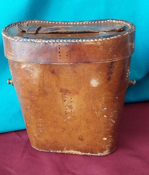 Antique Aitchison and Co ( Fleet str ) Binoculars / Field Glasses with original leather case
