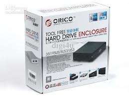 Orico 3519 sus black external 3,5" HDD enclosure. USB 2 silver