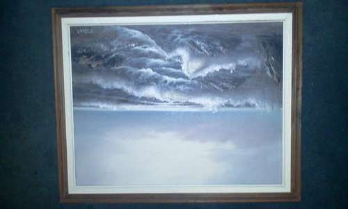 A VERY OLD OIL PAINTING SINGED E. GARETH