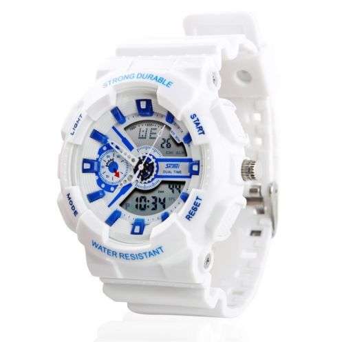 Brand New Mens S-Shock Analogue Digital Day Alarm LED 50m Waterproof SHOCK Sport Watch