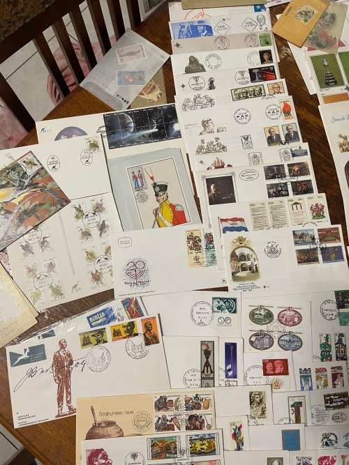 Mixed lot of covers and stamps- estate lot- see description