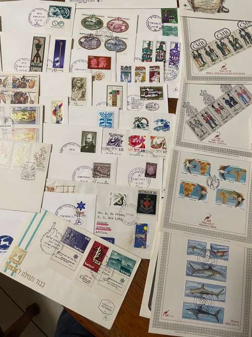 Mixed lot of covers and stamps- estate lot- see description