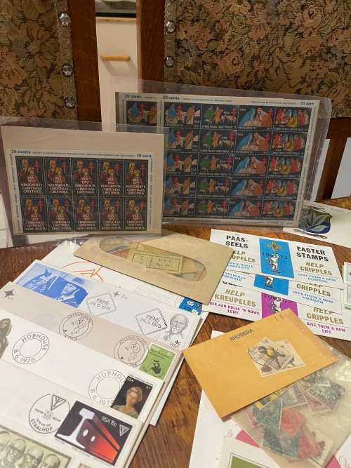 Mixed lot of covers and stamps- estate lot- see description