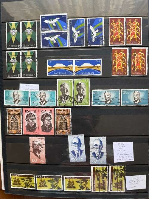South Africa used in stockbook - estate lot - all pages in description