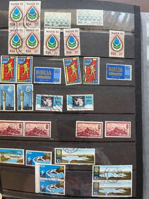 South Africa used in stockbook - estate lot - all pages in description