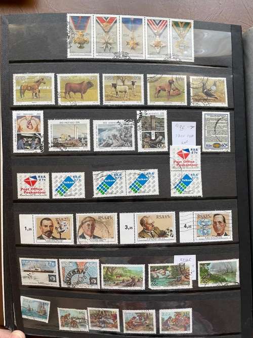 South Africa used in stockbook - estate lot - all pages in description