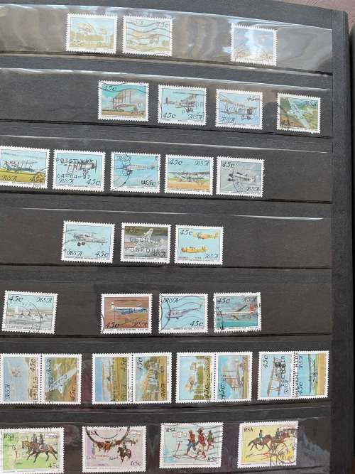 South Africa used in stockbook - estate lot - all pages in description