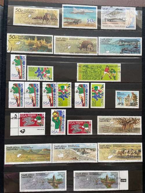 South Africa used in stockbook - estate lot - all pages in description