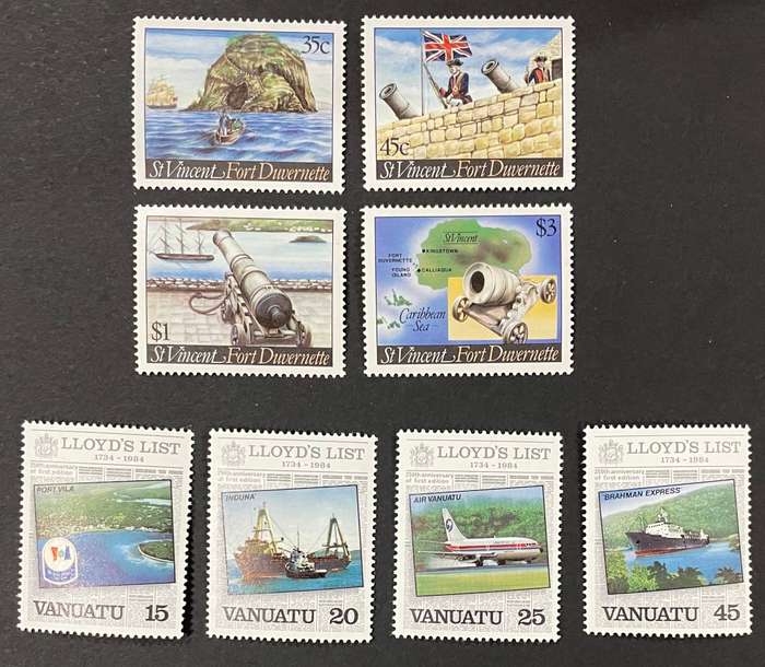 Ships St vincent + Vanuatu ** sets