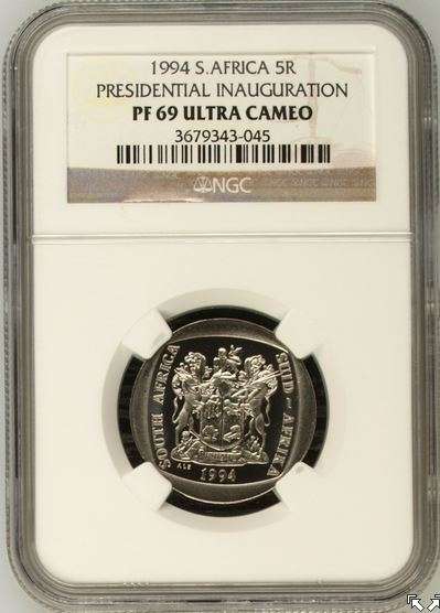 !!! PRESIDENTIAL INAUGURATION R5 1994 @ PF69 Ultra Cameo !!! 2ND HIGHEST GRADE - just 8 BETTER !!!