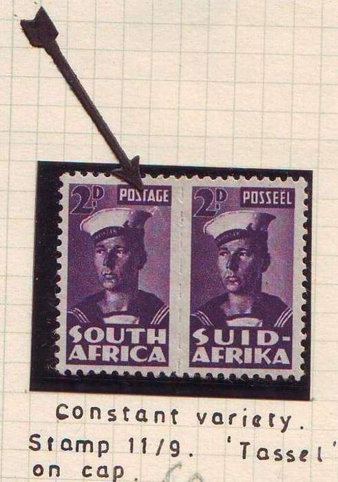 Mint Pair Of 2d Violet, With Floor On Hat Cat Value R600