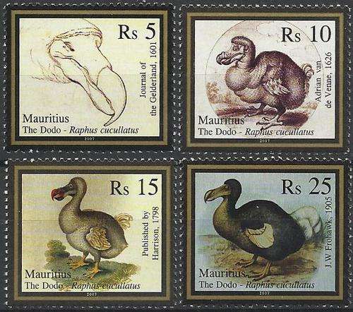 Mauritius 2007 - VOGELS / VOELS / BIRDS set (4) - DODO - Perfect U/M - Posvars - MNH - Fauna !