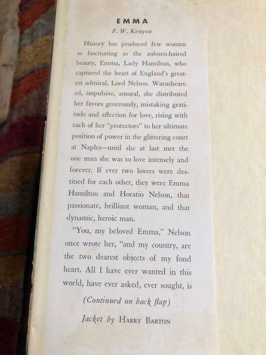 Emma by FW Kenyon - 1955 Hardcover with dust jacket